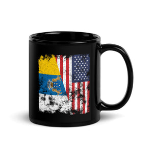 Canary Islands USA Flag Mug