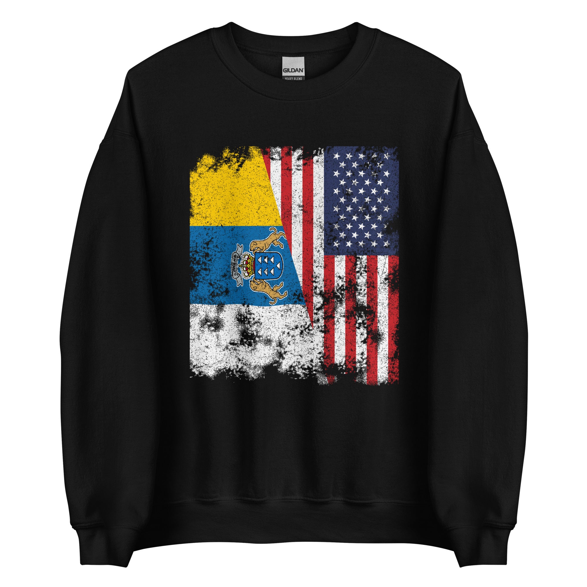 Canary Islands USA Flag Sweatshirt