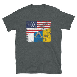 Canary Islands USA Flag T-Shirt