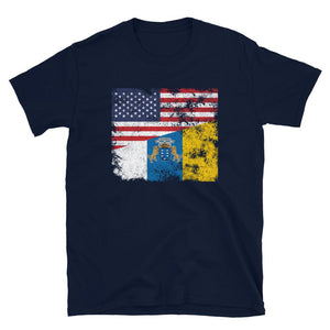 Canary Islands USA Flag T-Shirt