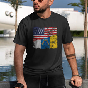 Canary Islands USA Flag T-Shirt