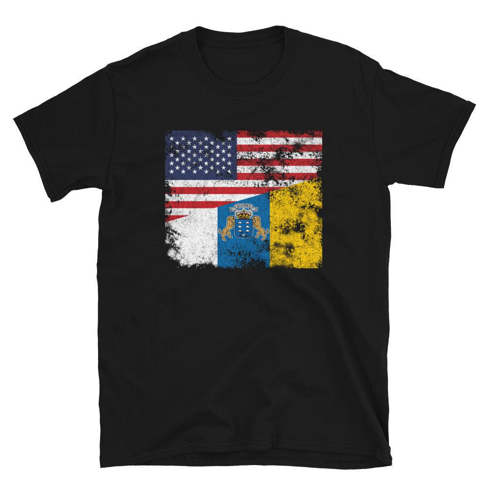 Canary Islands USA Flag T-Shirt