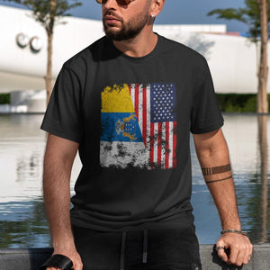 Canary Islands USA Flag T-Shirt