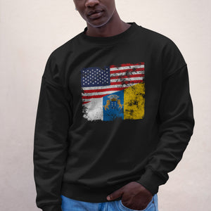 Canary Islands USA Flag Sweatshirt