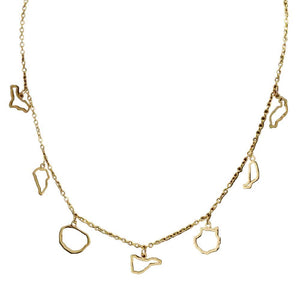 Canary Islands Map Necklace