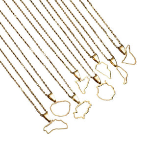 Canary Islands Map Necklace Collection