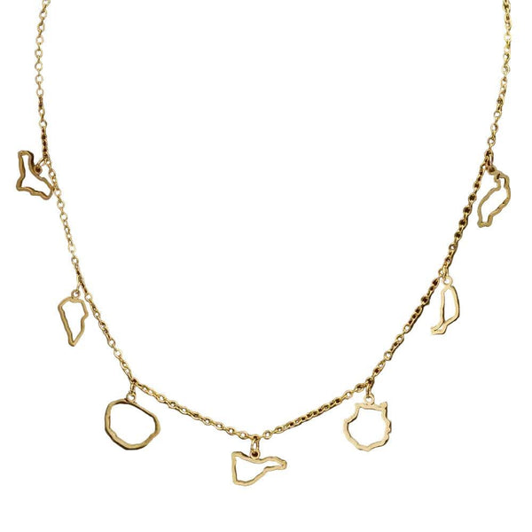 Canary Islands Map Necklace