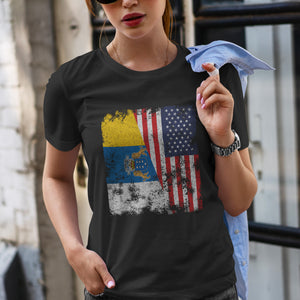 Canary Islands USA Flag T-Shirt