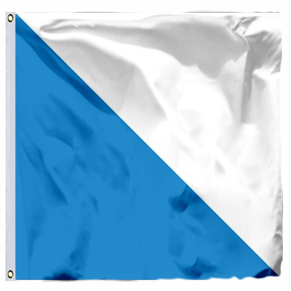 Canton of Zürich Flag - 150x150cm(5x5ft) - 90x90cm(3x3ft)