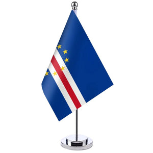 Cape Verde Desk Flag - Small Office Table Flag