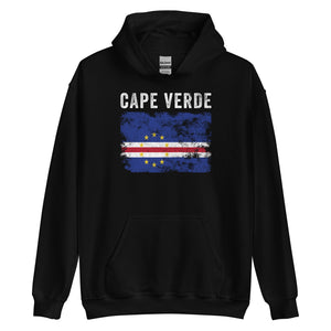 Cape Verde Flag Distressed Hoodie