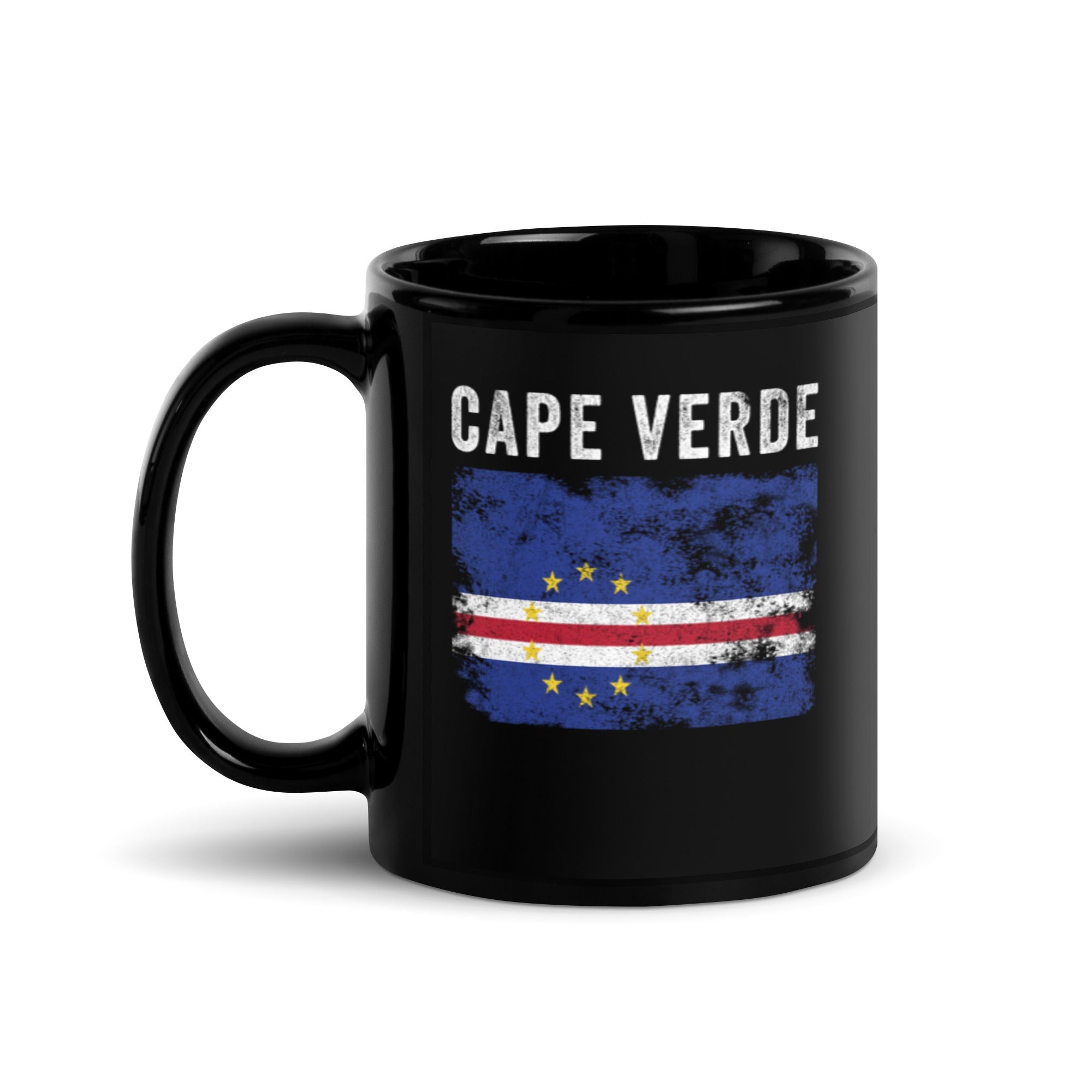 Cape Verde Flag Distressed Mug