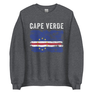 Cape Verde Flag Distressed Sweatshirt
