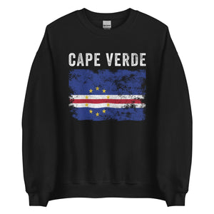 Cape Verde Flag Distressed Sweatshirt