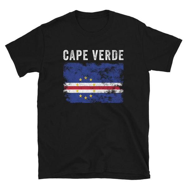 Cape Verde Flag Distressed T-Shirt