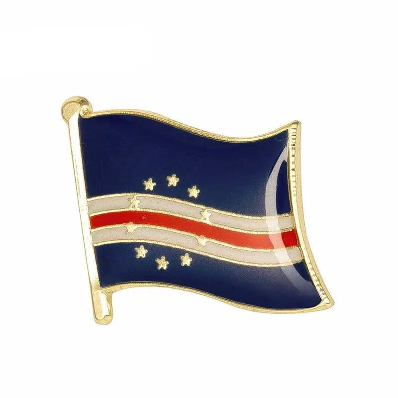 Cape Verde Flag Lapel Pin - Enamel Pin Flag
