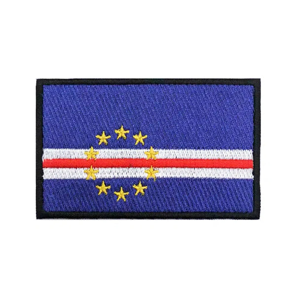 Cape Verde Flag Patch - Iron On/Hook & Loop Patch