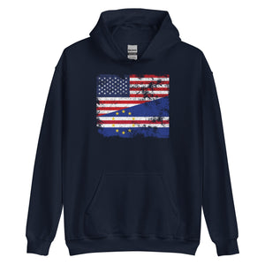 Cape Verde USA Flag Hoodie