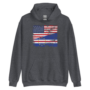 Cape Verde USA Flag Hoodie