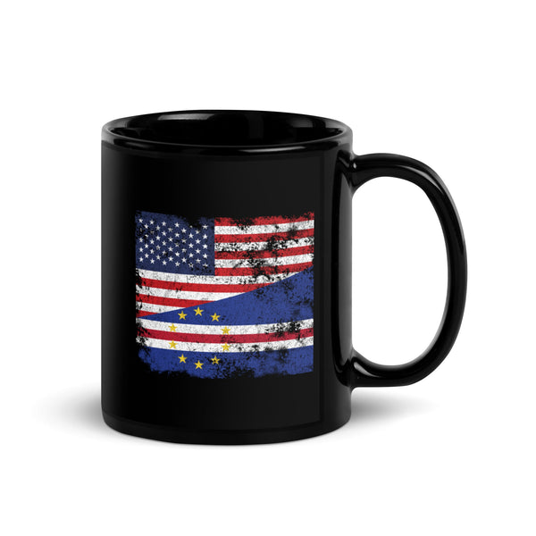 Cape Verde USA Flag Mug