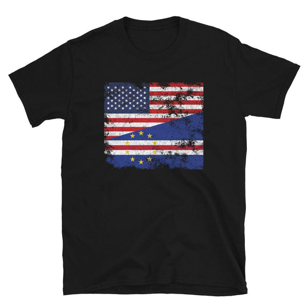 Cape Verde USA Flag T-Shirt