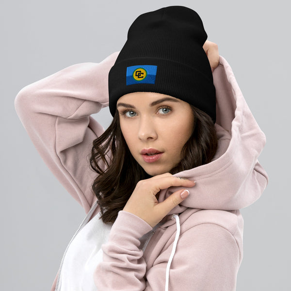 Caribbean Community Flag Beanie - Embroidered Winter Hat