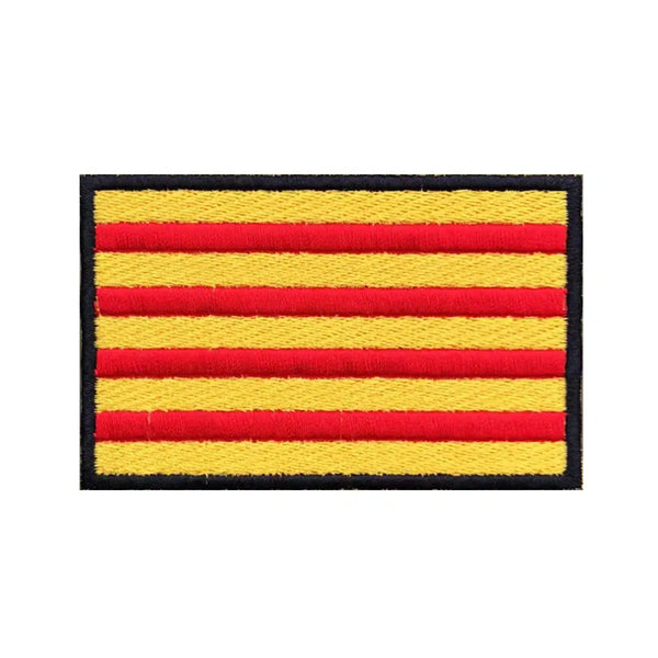 Catalonia Flag Patch - Iron On/Hook & Loop Patch