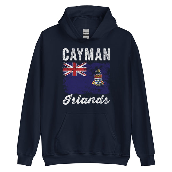 Cayman Islands Flag Distressed Hoodie