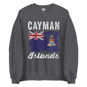 Cayman Islands Flag Distressed Sweatshirt