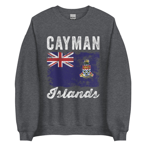 Cayman Islands Flag Distressed Sweatshirt