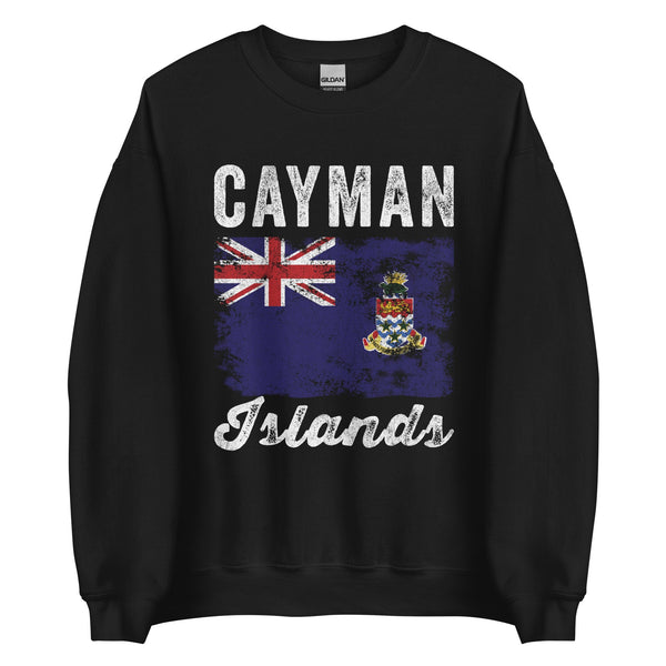 Cayman Islands Flag Distressed Sweatshirt