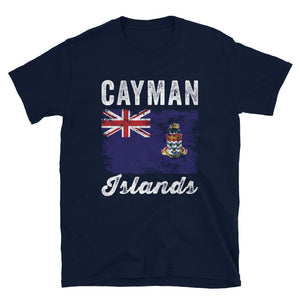 Cayman Islands Flag Distressed T-Shirt