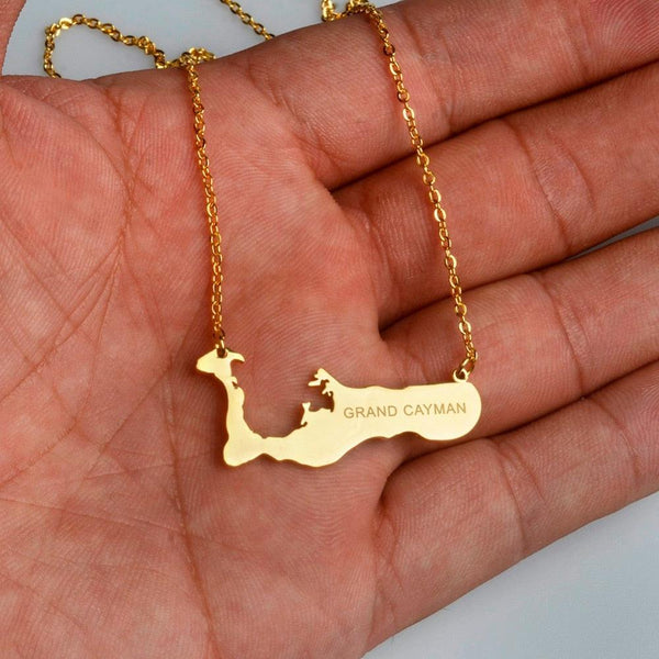 Cayman Islands Map Necklace