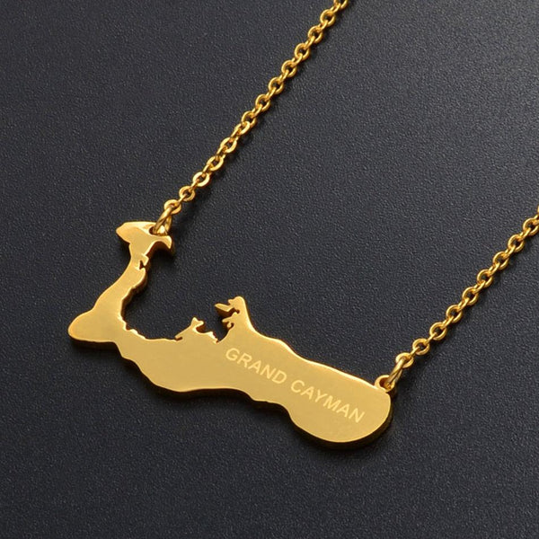 Cayman Islands Map Necklace