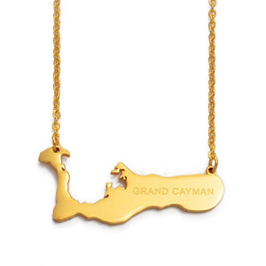 Cayman Islands Map Necklace