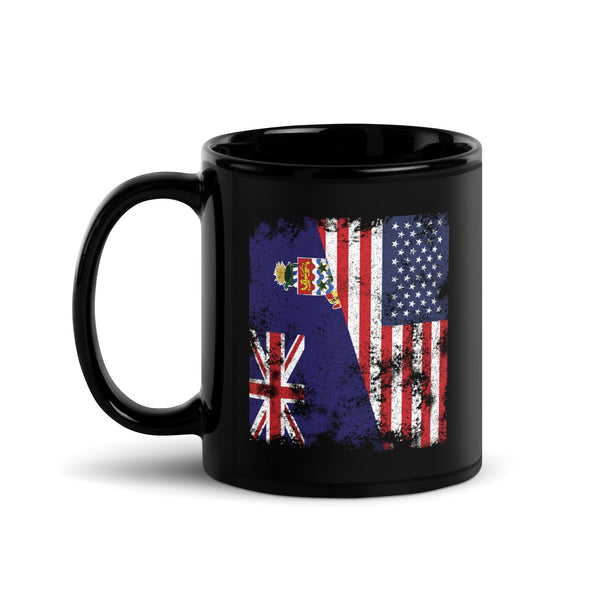 Cayman Islands USA Flag - Half American Mug