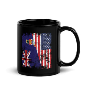 Cayman Islands USA Flag - Half American Mug