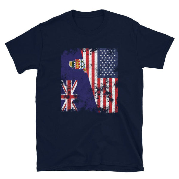 Cayman Islands USA Flag - Half American T-Shirt