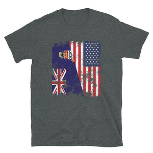 Cayman Islands USA Flag - Half American T-Shirt