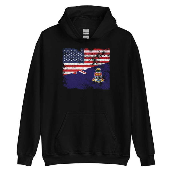 Cayman Islands USA Flag Hoodie