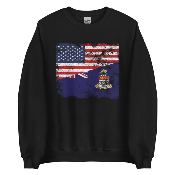 Cayman Islands USA Flag Sweatshirt