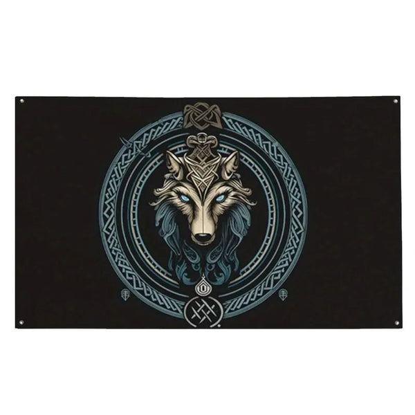 Celtic Wolf Flag - 90x150cm(3x5ft) - 60x90cm(2x3ft)