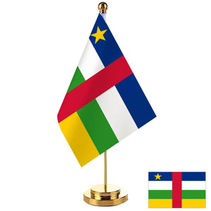 Central African Republic Desk Flag - Small Office Table Flag