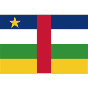 Central African Republic Flag - 90x150cm(3x5ft) - 60x90cm(2x3ft)