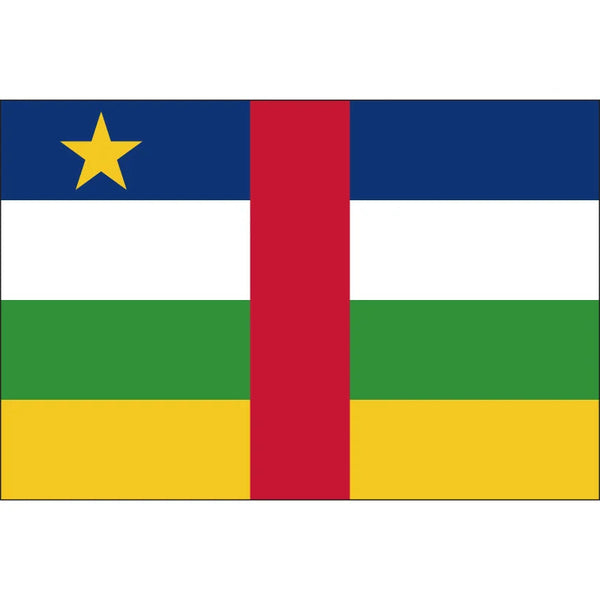 Central African Republic Flag - 90x150cm(3x5ft) - 60x90cm(2x3ft)