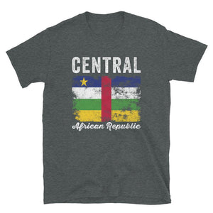 Central African Republic Flag Distressed T-Shirt