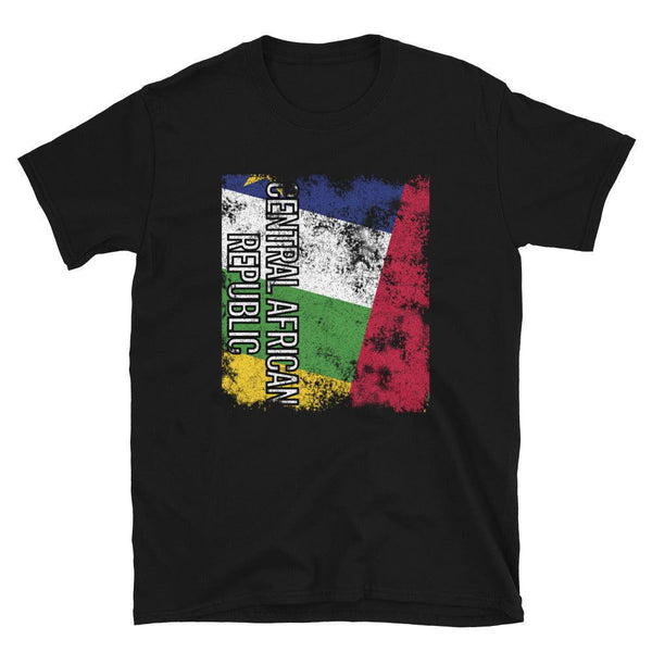 Central African Republic Flag Distressed T-Shirt