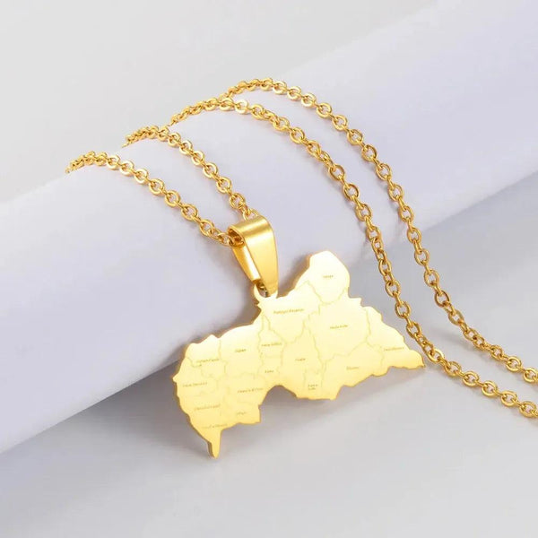 Central African Republic Map Necklace