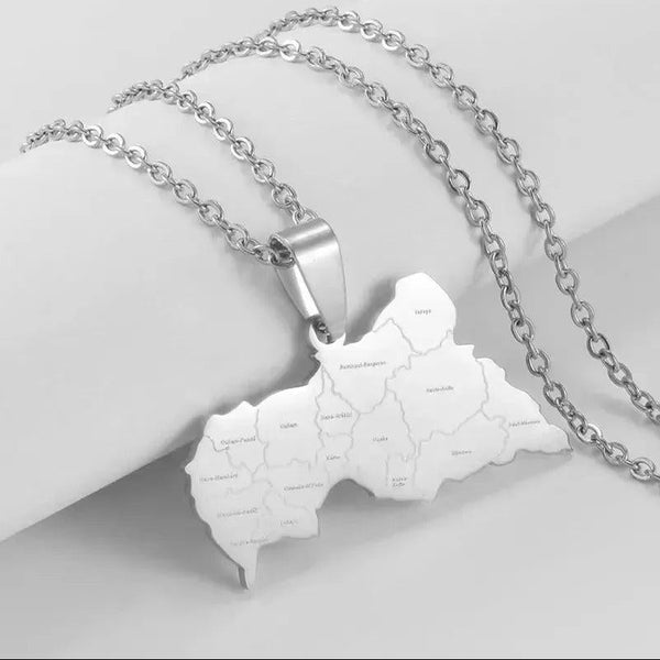 Central African Republic Map Necklace