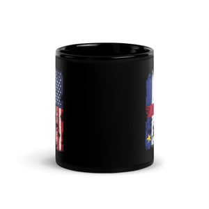 Central African Republic USA Flag Mug